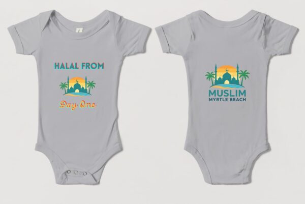 “Halal From Day One” Baby Onesie (2) - Image 3